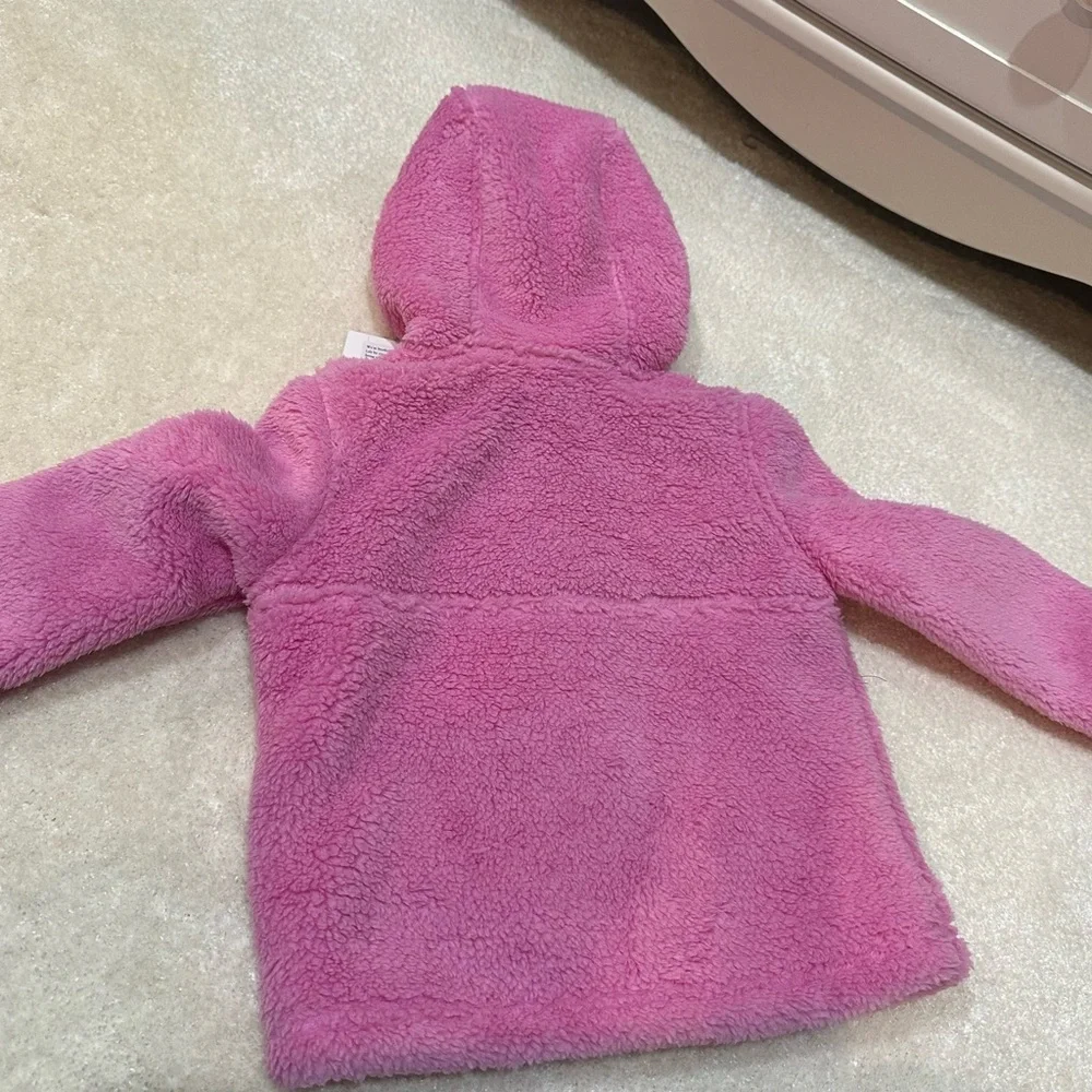 NWT 3T Vineyard Vines Pink Fleece Zip Up Jacket - Picture 3 of 3